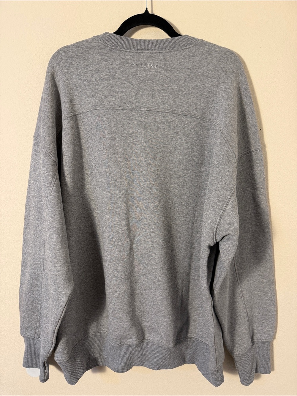 OFFLINE By Aerie Cloud Fleece Oversized Crewneck Sweatshirt in Gray Size L - Picture 5 of 14